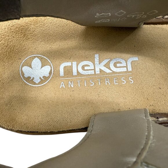 Rieker Antistress Regina Leather Slingback Comfort Women's sandals size 6 - Picture 6 of 9